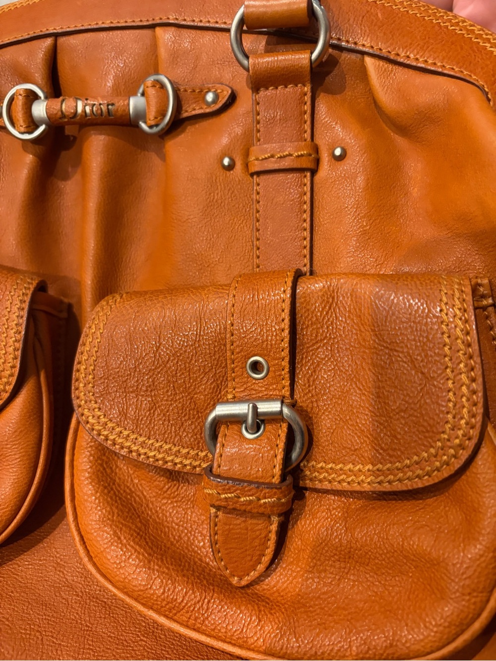 Christian Dior Logo My Dior Large Bag with Double Pockets - Picture 8 of 16